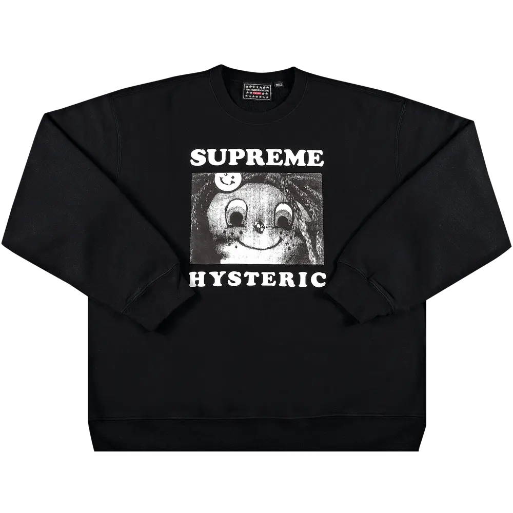 Supreme x Hysteric Glamour Crewneck 'Black' Spring/Summer 2021