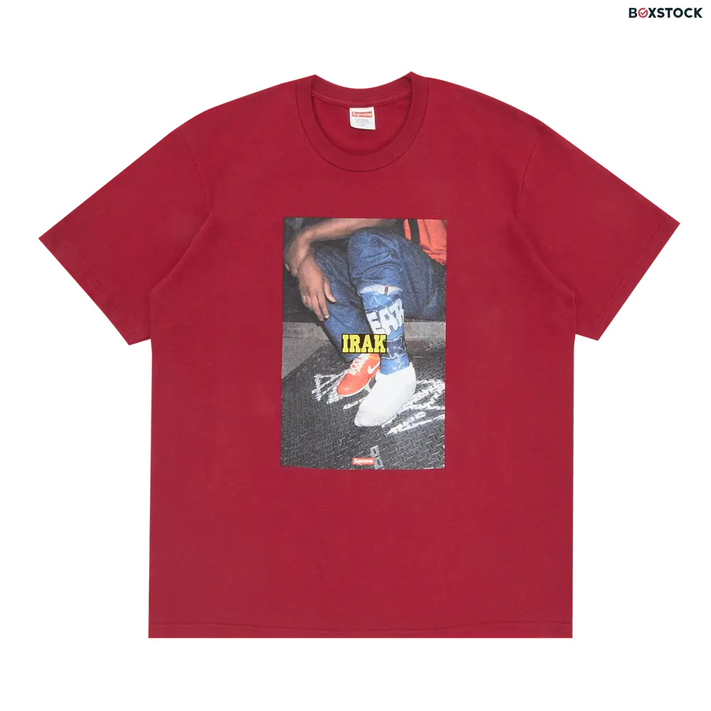 supreme Supreme x IRAK Cast Tee 'Cardinal' Red Fall/Winter 2022
