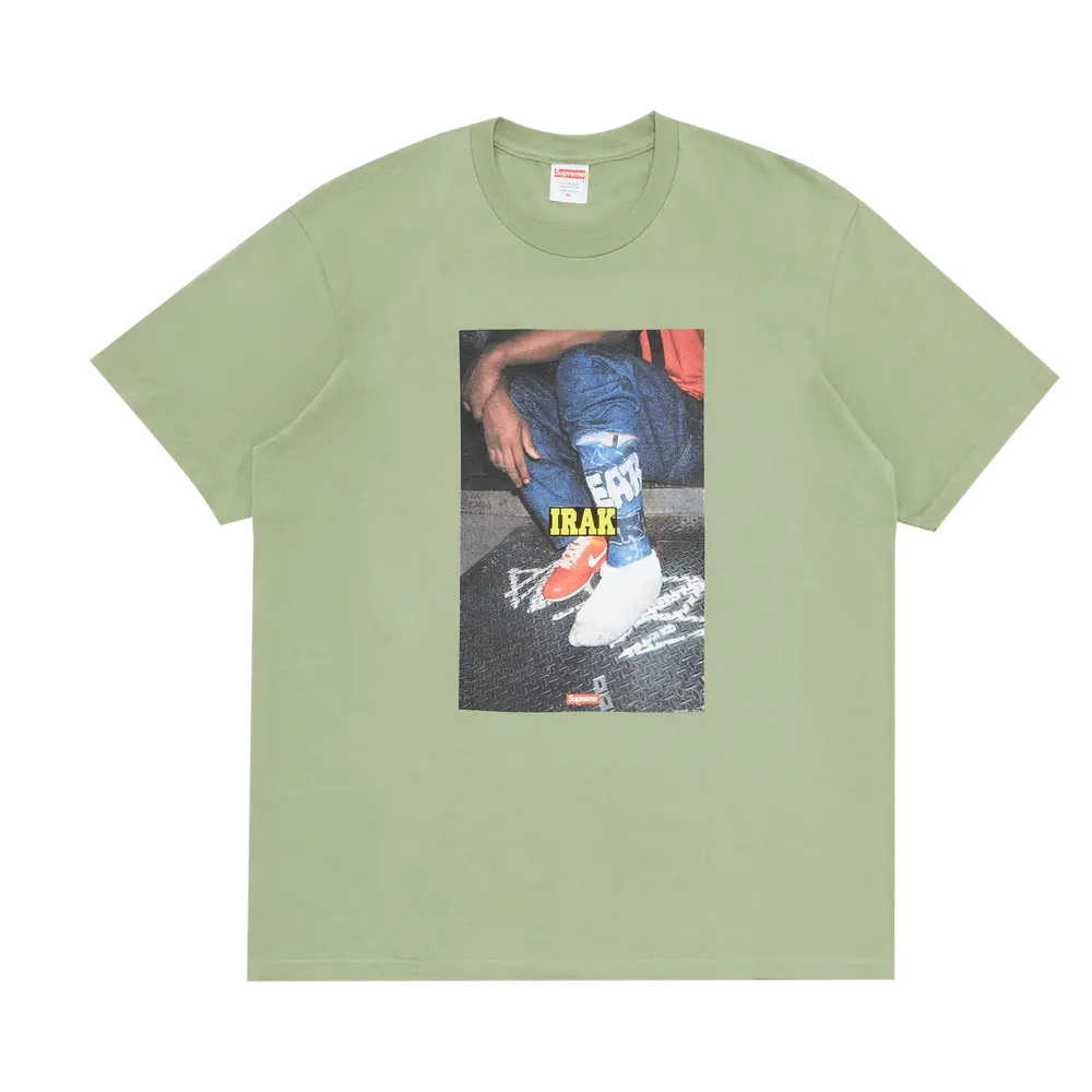 Supreme x IRAK Cast Tee 'Light Olive' Green Fall/Winter 2022