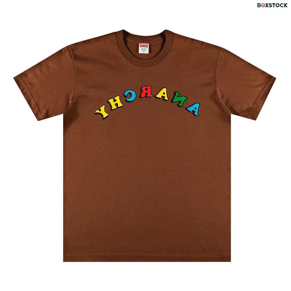 supreme Supreme x Jamie Reid Anarchy Tee 'Brown' Spring/Summer 2021