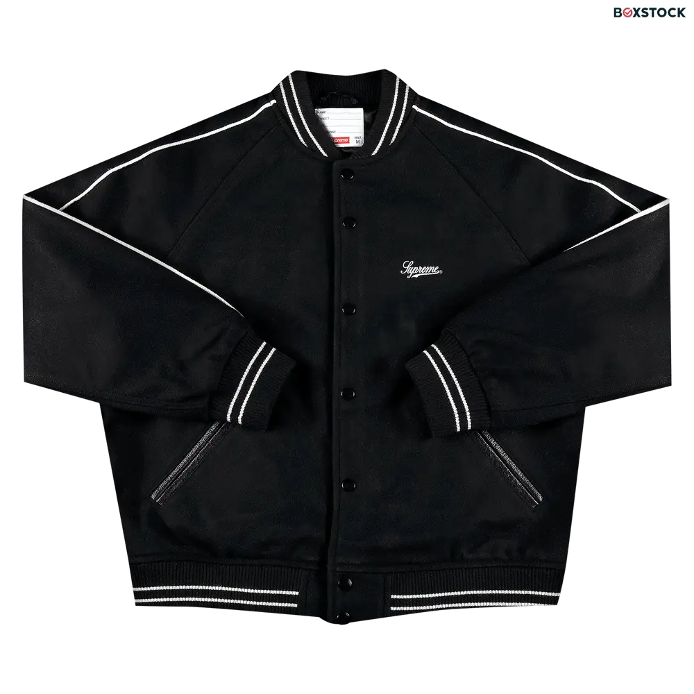 supreme Supreme x Jamie Reid It's All Bollocks Varsity Jacket 'Black' Spring/Summer 2021