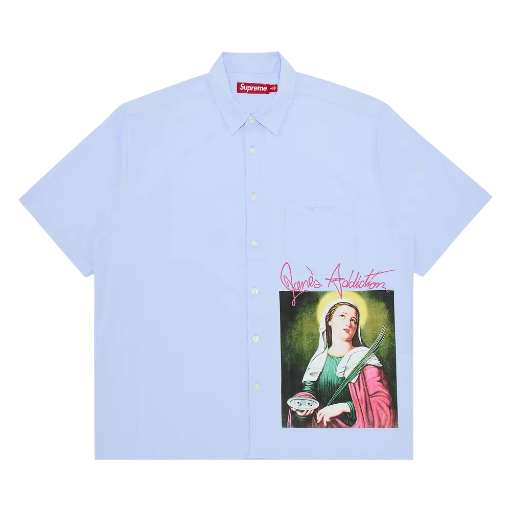 Supreme x Jane's Addiction Short-Sleeve Shirt 'Light Blue' Fall/Winter 2024