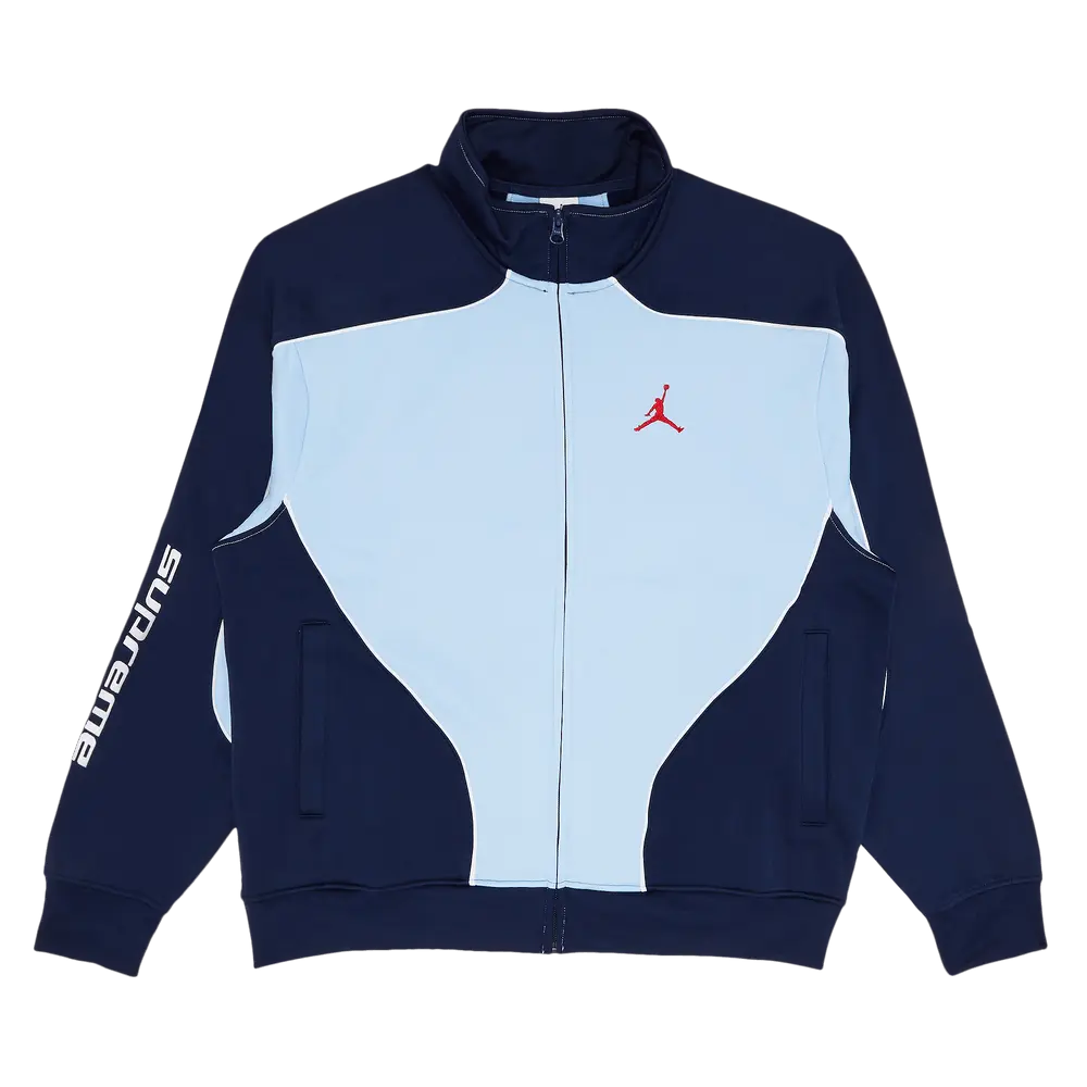 Supreme x Jordan Tricot Track Jacket 'Light Blue' Fall/Winter 2024