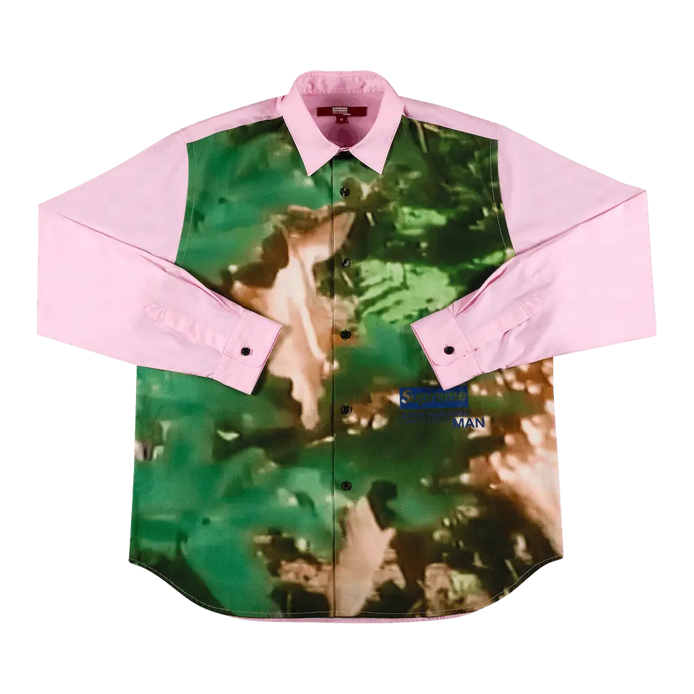 Supreme x Junya Watanabe x Comme des Garçons MAN Nature Shirt 'Pink' Fall/Winter 2021