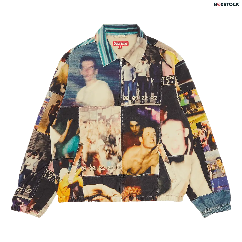supreme Supreme x Mark Leckey Hardcore Patchwork Harrington Jacket 'Multicolor' Multi-Color Fall/Winter 2023