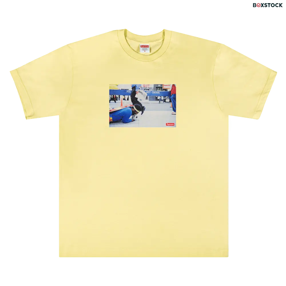 supreme Supreme x Pope.L Training Crawl Tee 'Pale Yellow' Fall/Winter 2022