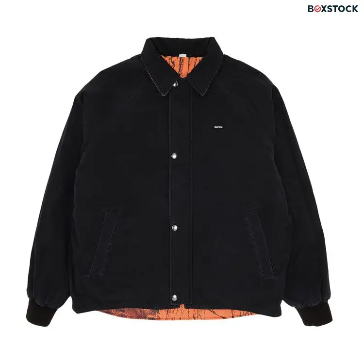 Supreme x RealTree Reversible Quilted Work Jacket 'Black' Spring/Summer 2024