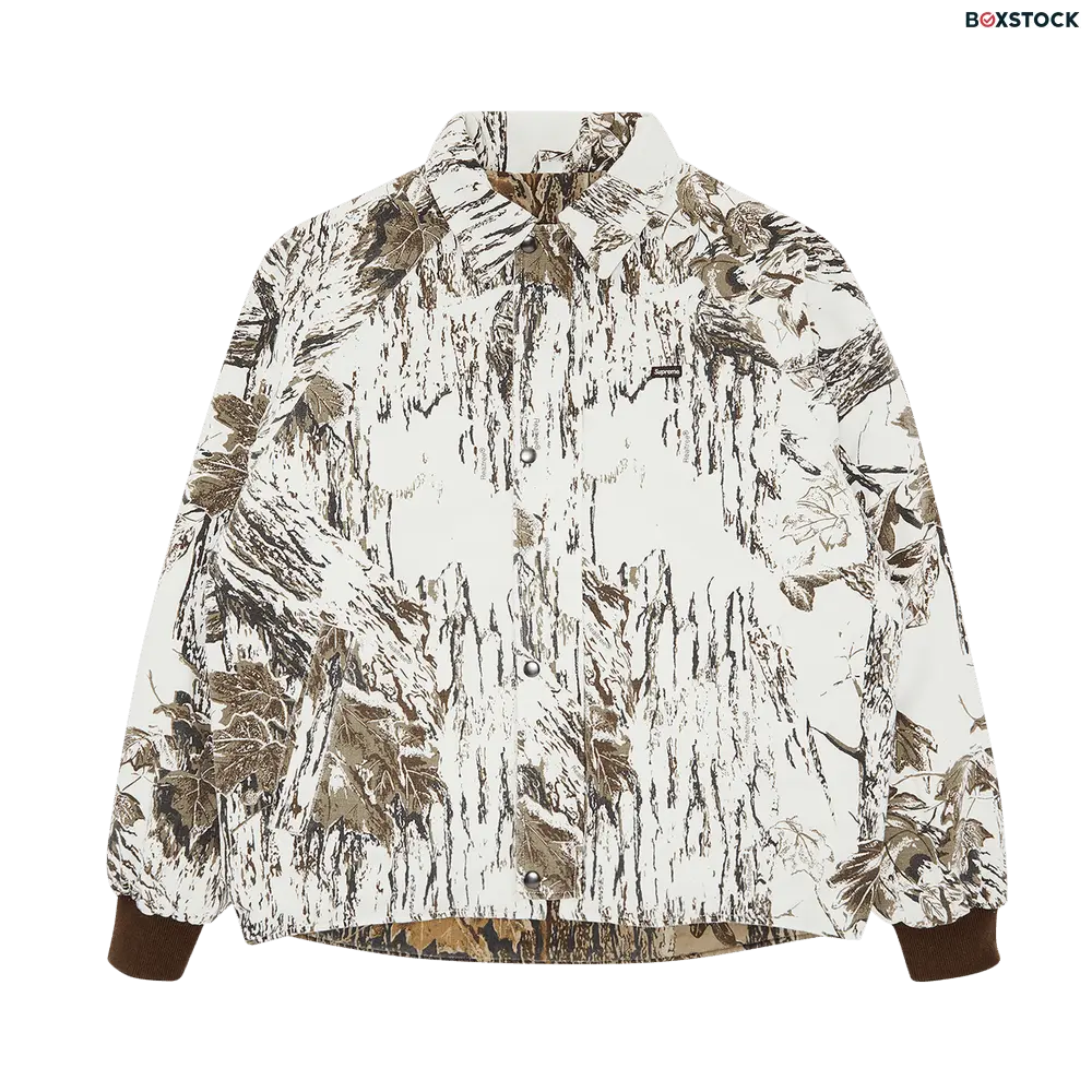 supreme Supreme x RealTree Reversible Quilted Work Jacket 'Snow Camo' Multi-Color Spring/Summer 2024