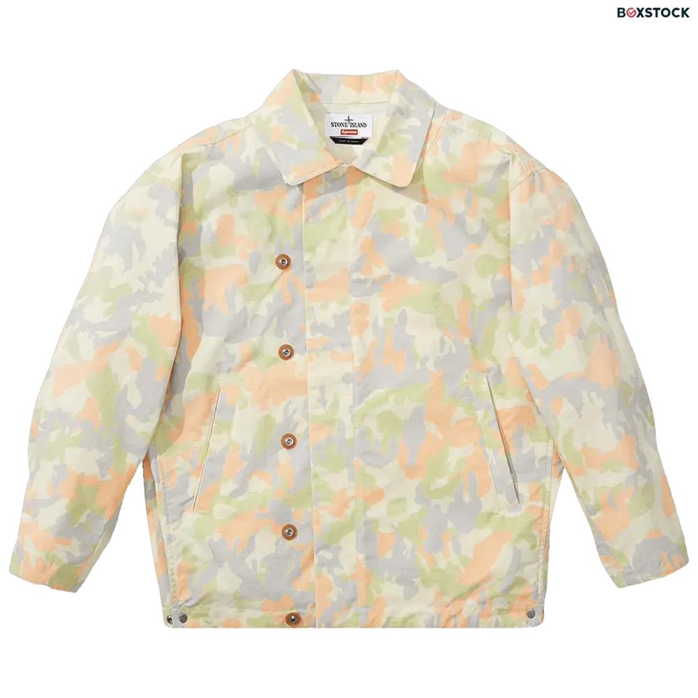 supreme Supreme x Stone Island Reactive Ice Camo Ripstop Jacket 'Tan' Spring/Summer 2022