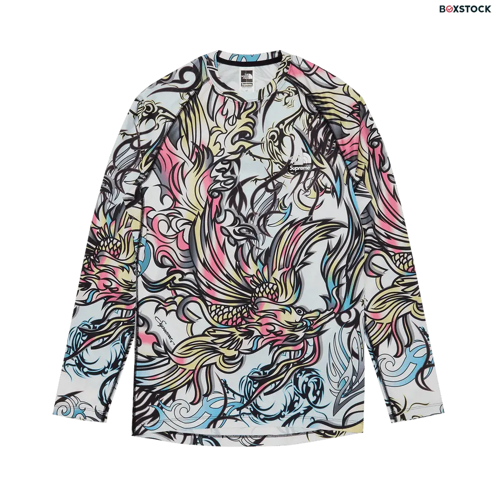 supreme Supreme x The North Face Base Layer Long-Sleeve Top 'Multicolor Dragon' Multi-Color Fall/Winter 2022