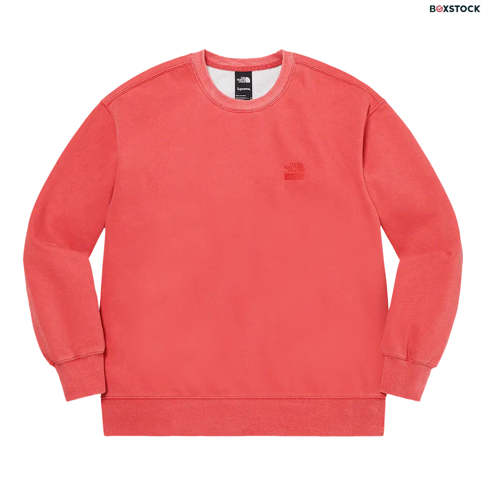 supreme Supreme x The North Face Pigment Printed Crewneck 'Red' Spring/Summer 2021