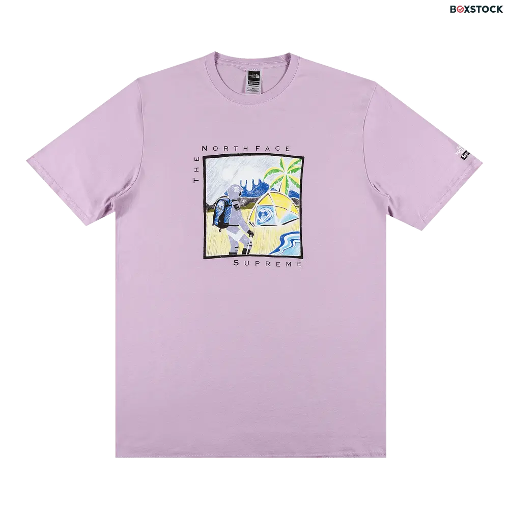 supreme Supreme x The North Face Sketch Short-Sleeve Top 'Light Purple' Spring/Summer 2022