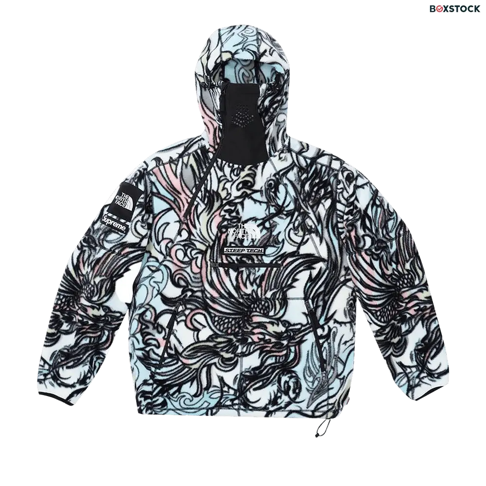 supreme Supreme x The North Face Steep Tech Fleece Pullover 'Multicolor Dragon' Multi-Color Fall/Winter 2022