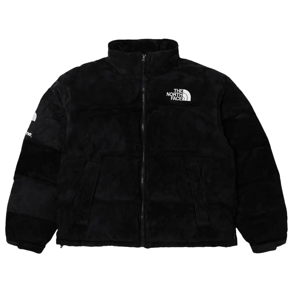 Supreme x The North Face Suede Nuptse Jacket 'Black' Fall/Winter 2023