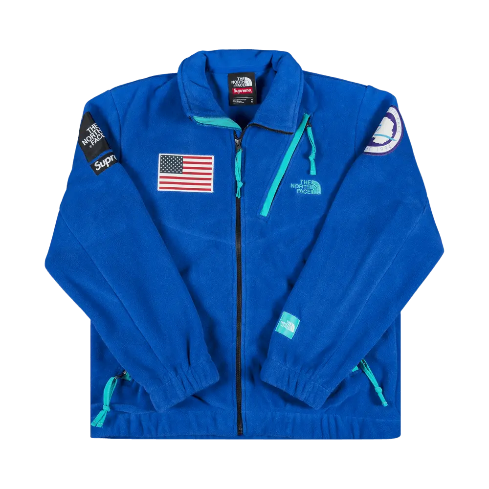 Supreme x The North Face Trans Antarctica Expedition Fleece Jacket 'Royal Blue' Spring/Summer 2017