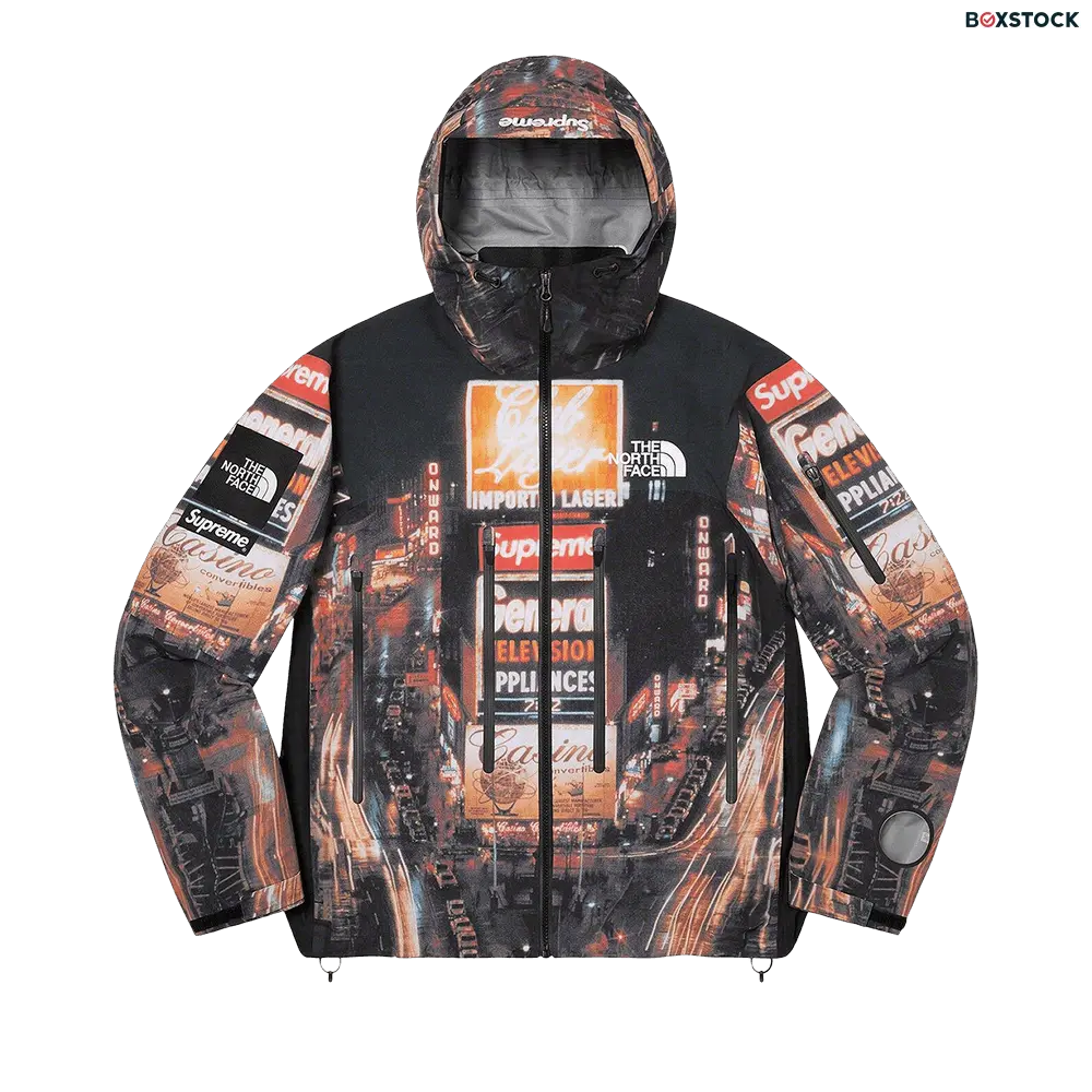 supreme Supreme x The North Face Taped Seam Shell Jacket 'Times Square' Multi-Color Fall/Winter 2022