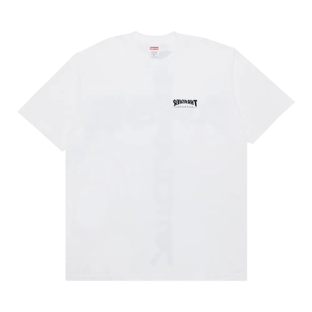 Supreme x Thrasher Cross Tee 'White' Fall/Winter 2024