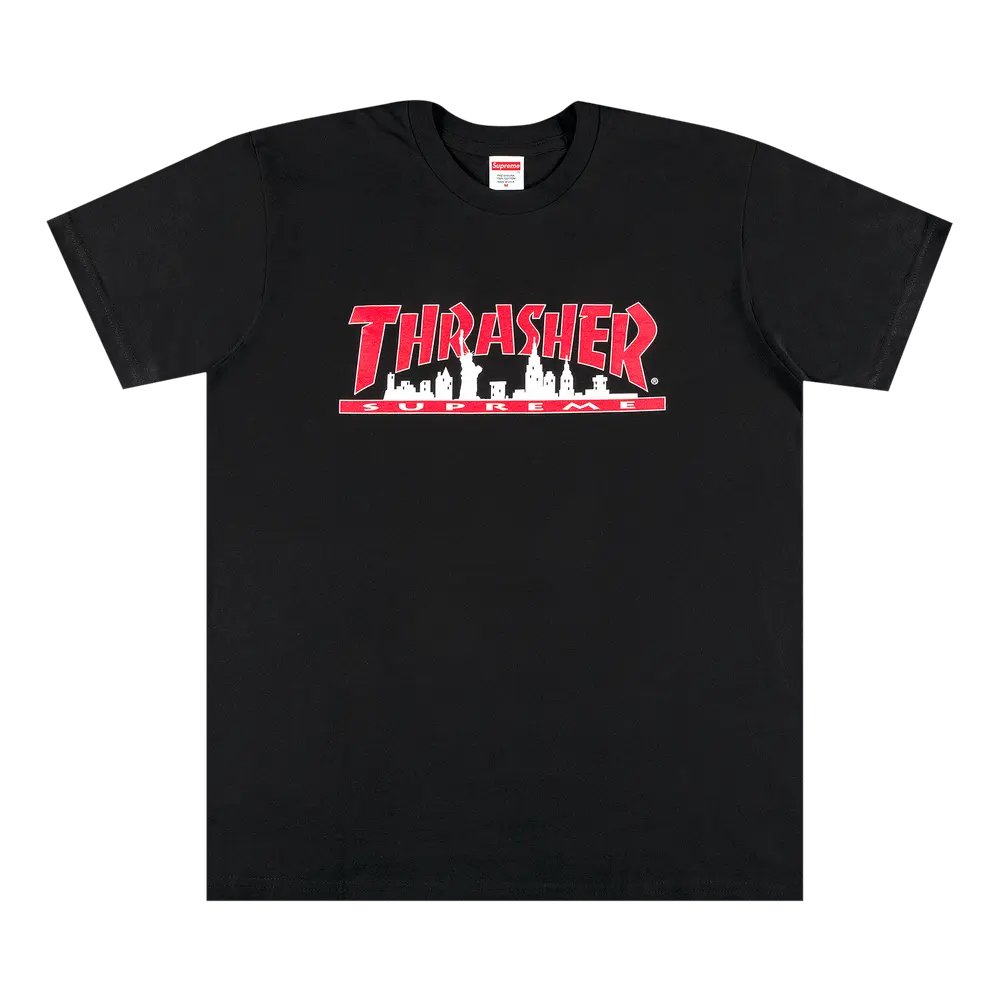 Supreme x Thrasher Skyline Tee 'Black' Fall/Winter 2021