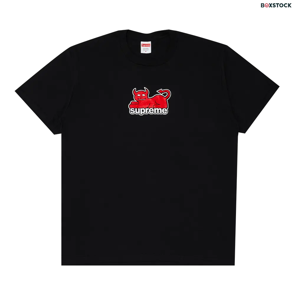 supreme Supreme x Toy Machine Devil Cat Tee 'Black' Spring/Summer 2024