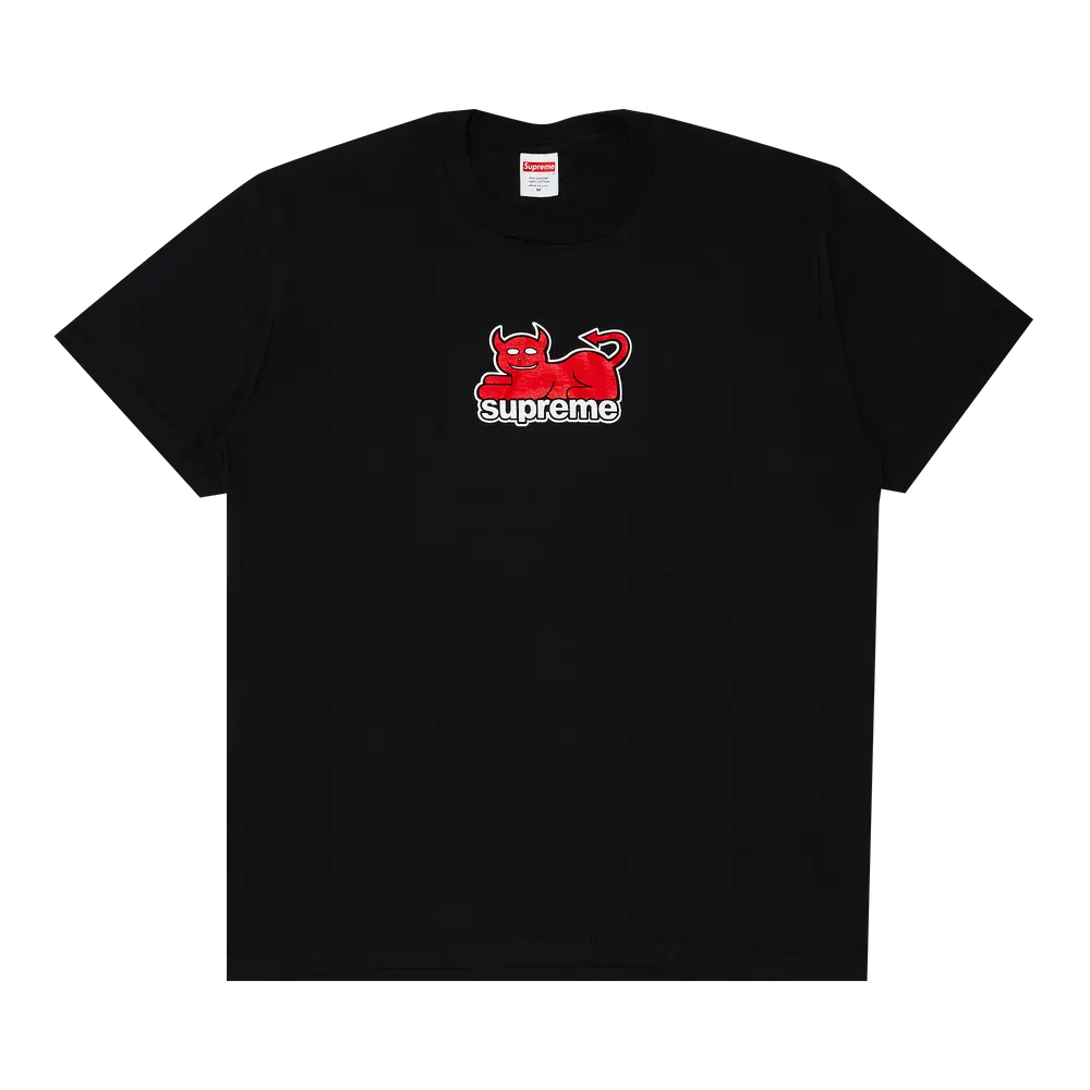 Supreme x Toy Machine Devil Cat Tee 'Black' Spring/Summer 2024