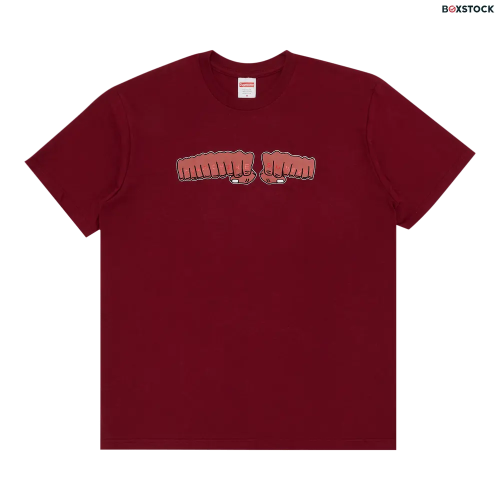 supreme Supreme x Toy Machine Fist Tee 'Cardinal' Red Spring/Summer 2024