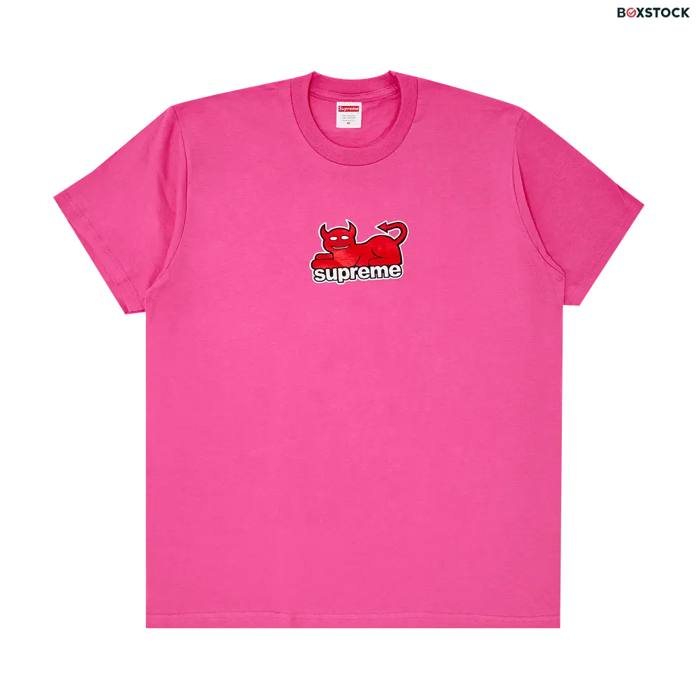 supreme Supreme x Toy Machine Devil Cat Tee 'Fuchsia' Pink Spring/Summer 2024