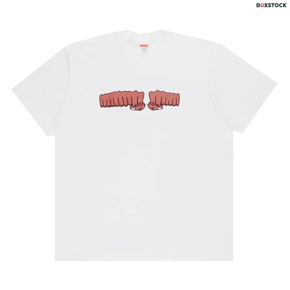 supreme Supreme x Toy Machine Fist Tee 'White' Spring/Summer 2024