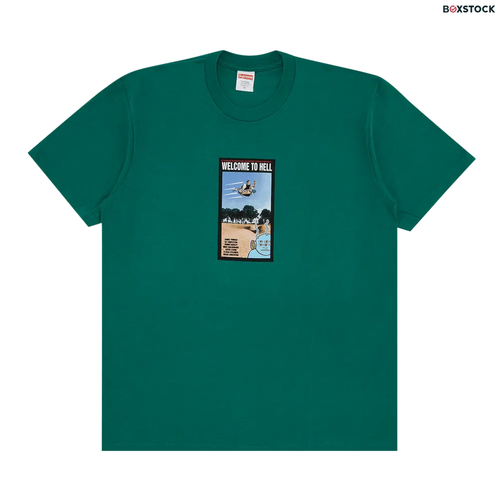 supreme Supreme x Toy Machine Welcome To Hell Tee 'Light Pine' Green Spring/Summer 2024