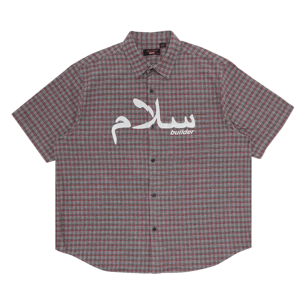 Supreme x UNDERCOVER Short-Sleeve Flannel Shirt 'Grey Plaid' Spring/Summer 2023