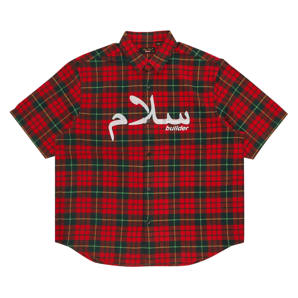 Supreme x UNDERCOVER Short-Sleeve Flannel Shirt 'Red Plaid' Spring/Summer 2023