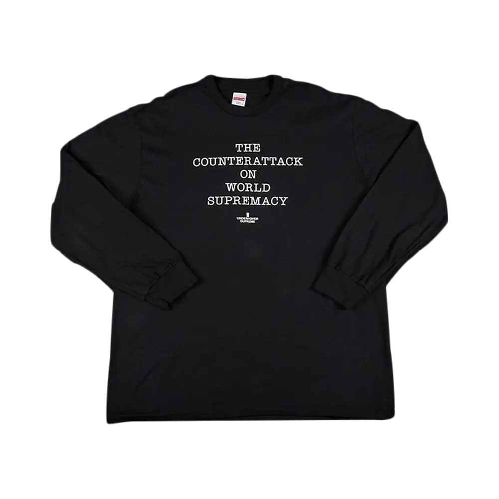 Supreme x Undercover x Public Enemy Counterattack Long-Sleeve T-Shirt 'Black' Spring/Summer 2018