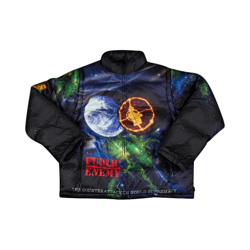 Supreme x Undercover x Public Enemy Puffy Jacket 'Multi' Multi-Color Spring/Summer 2018