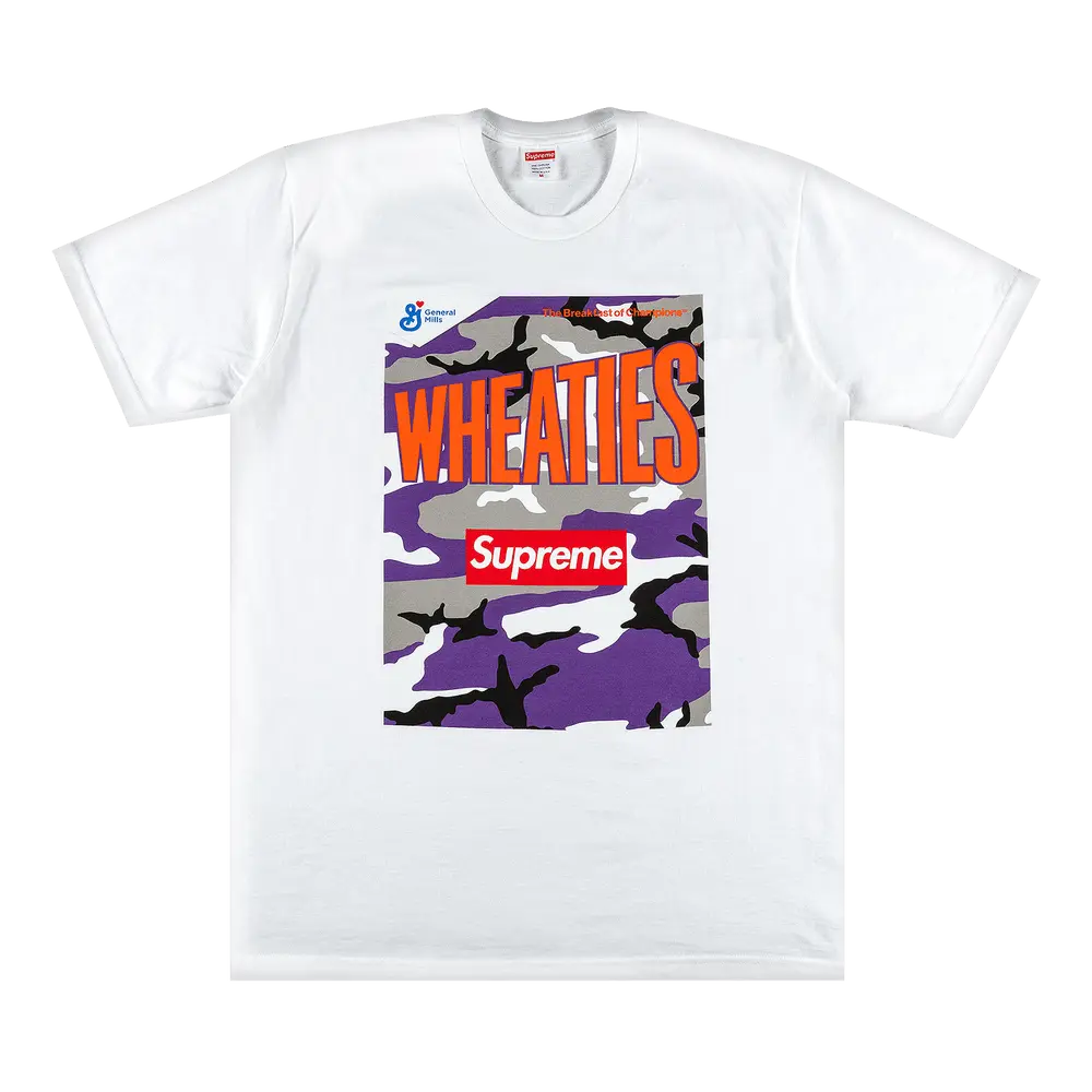 Supreme x Wheaties Tee 'White' Spring/Summer 2021