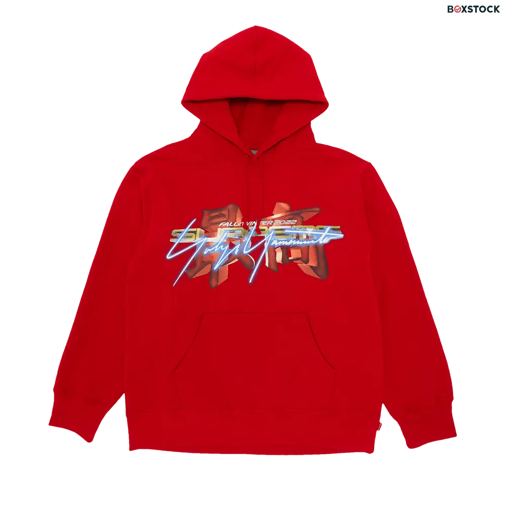 supreme Supreme x Yohji Yamamoto x TEKKEN Hooded Sweatshirt 'Red' Fall/Winter 2022