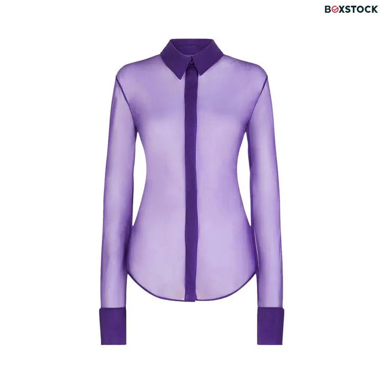 The Attico Elton Shirt 'Purple' Spring/Summer 2024
