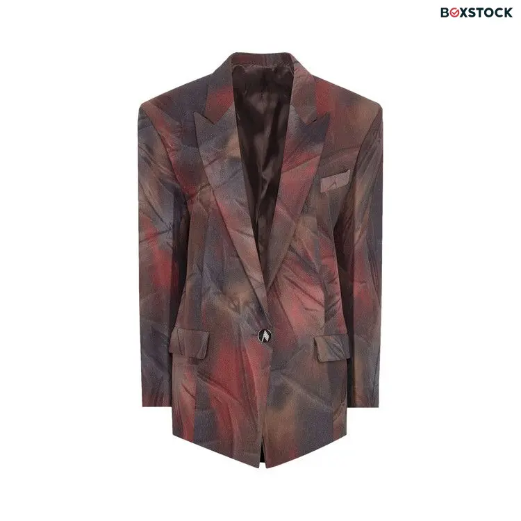 The Attico Glen Short Coat 'Shaded Brown' Fall/Winter 2023