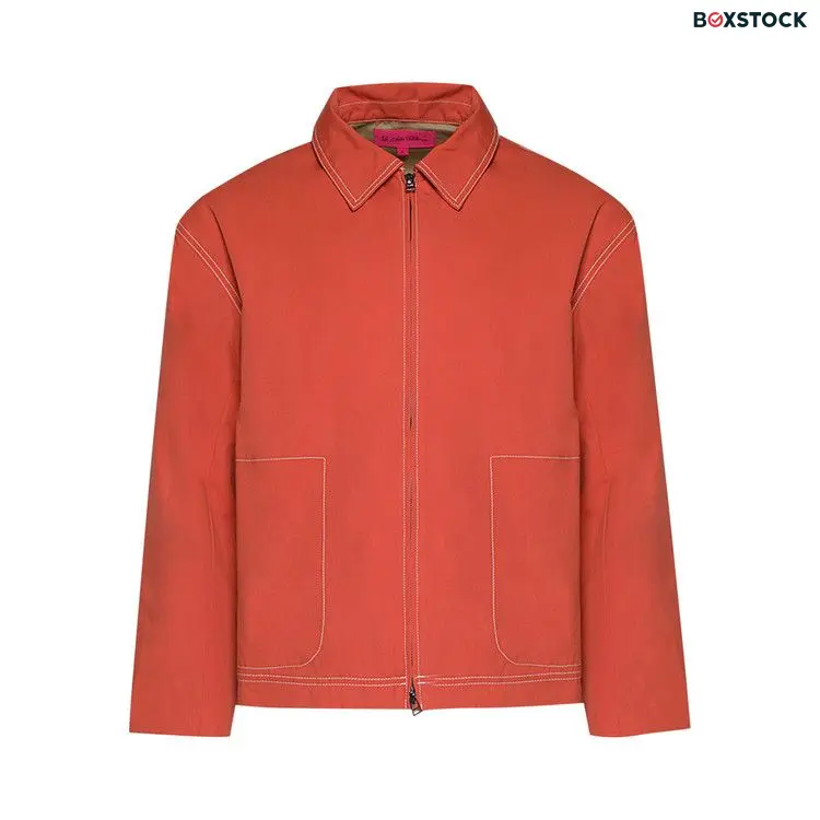 The Elder Statesman Silvano Cruiser Jacket 'Filthy Orange' Fall/Winter 2024