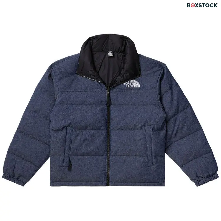 The North Face 92 Reversible Nuptse Jacket 'Denim Blue/TNF Black' Fall/Winter 2023