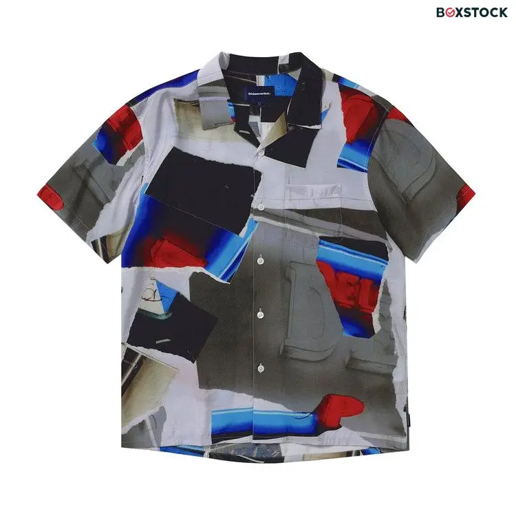 thisisneverthat Torn Rayon Short-Sleeve Shirt 'Multicolor' Multi-Color Spring/Summer 2024