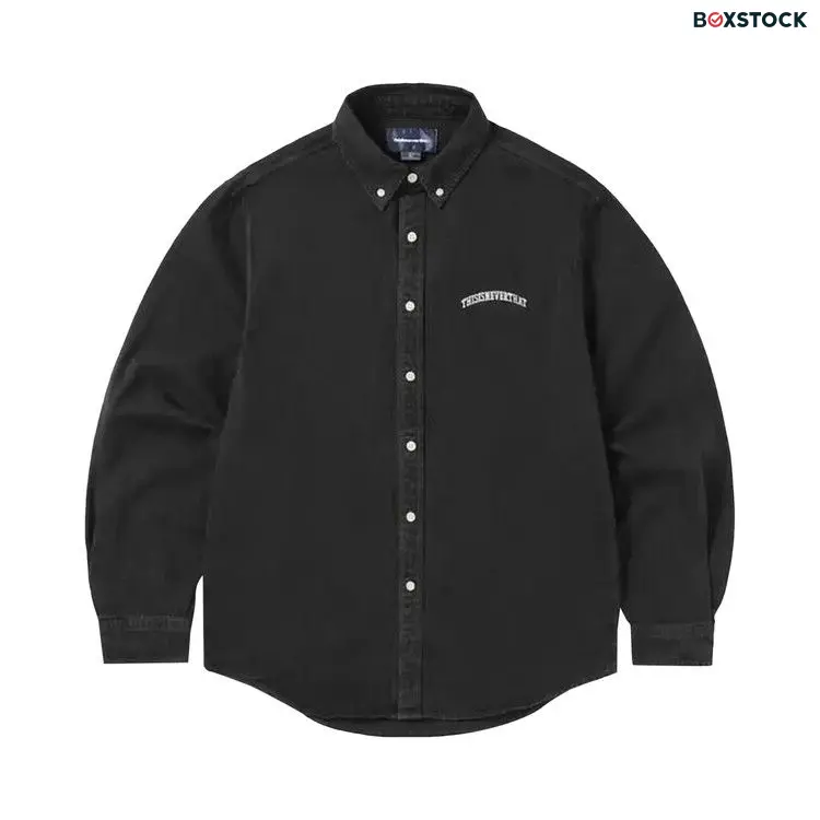 thisisneverthat Washed Denim Shirt 'Black' Spring/Summer 2024