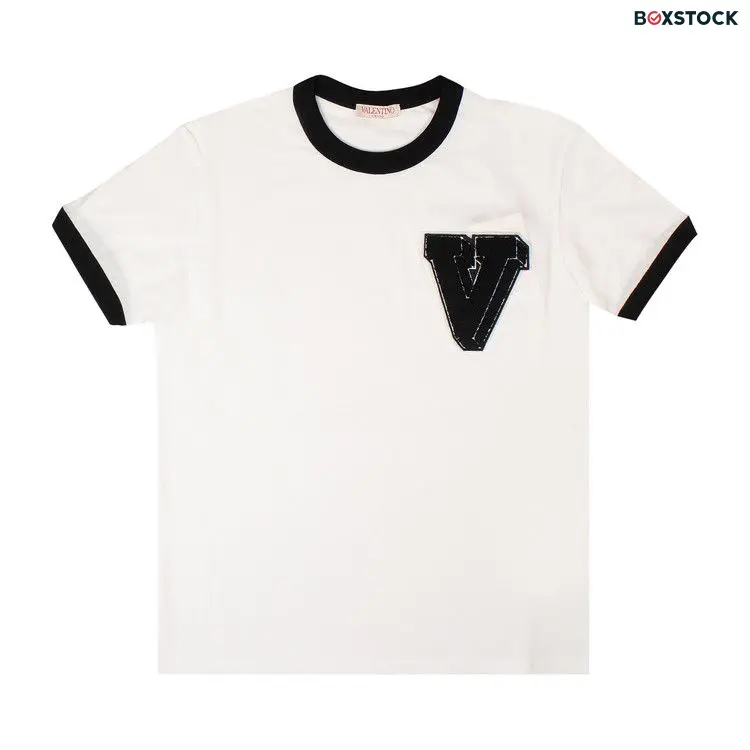 Valentino Logo Ringer T-Shirt 'White'