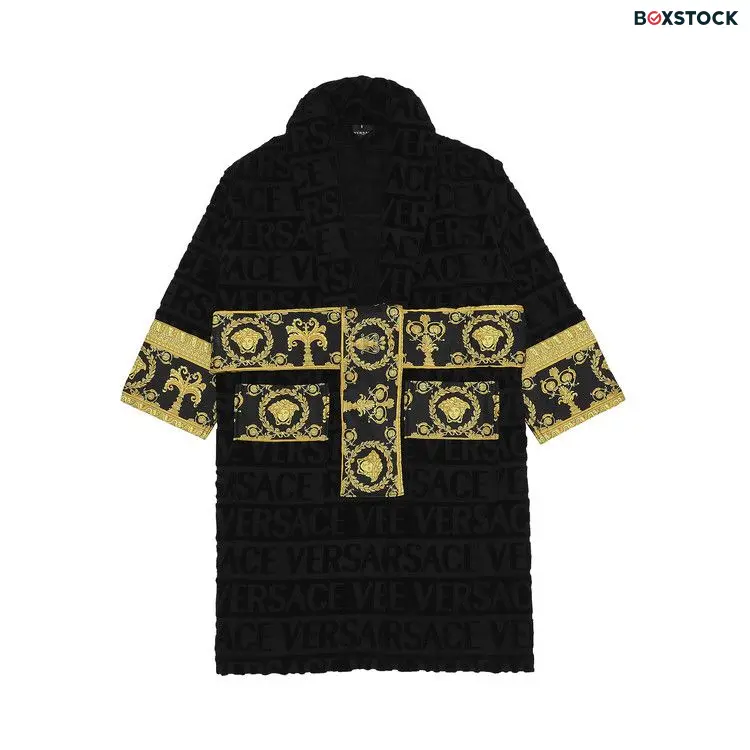Versace I Heart Baroque Bath Robe 'Black' Spring/Summer 2021