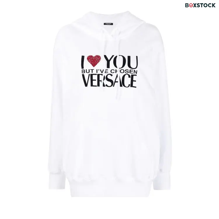 Versace I Love You Sweatshirt 'Optical White' Fall/Winter 2022