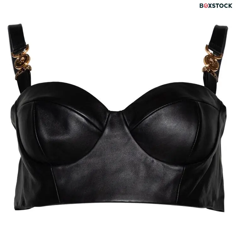Versace Leather Bra 'Black' Spring/Summer 2024
