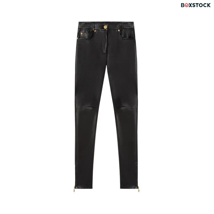 Versace Leather Leggings 'Black' Fall/Winter 2021