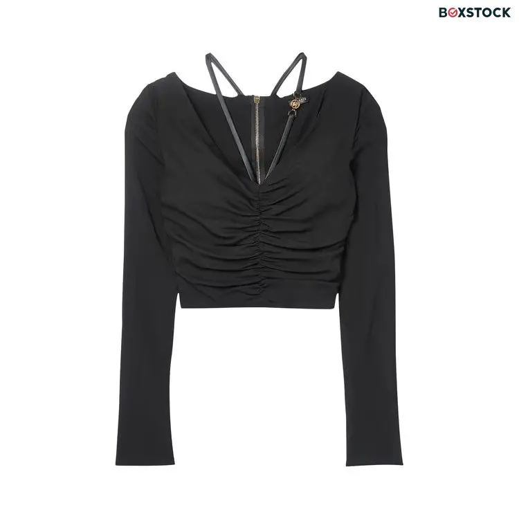 Versace Long-Sleeve Top 'Black' Pre-Spring 2023