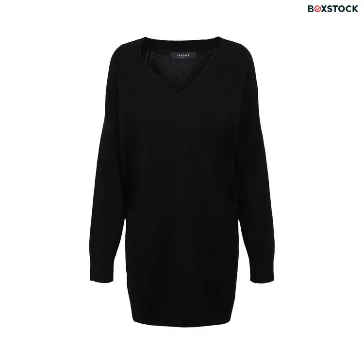 Versace Safety Pin Knitted Dress 'Black' Spring/Summer 2024