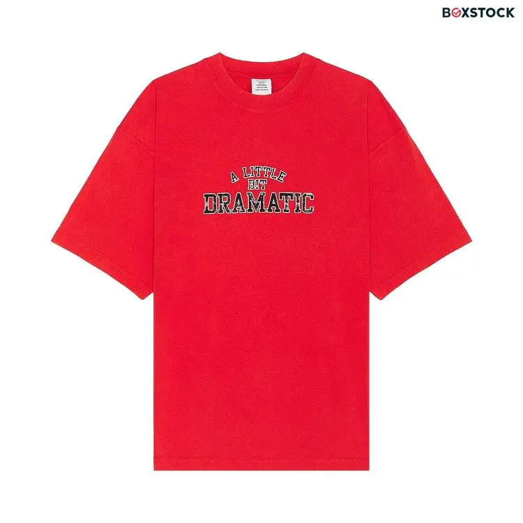Vetements A Little Bit Dramatic T-Shirt 'Red' Fall/Winter 2024
