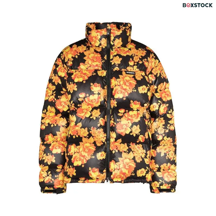 Vetements Acid Flower Puffer Jacket 'Black Flower Print' Spring/Summer 2022