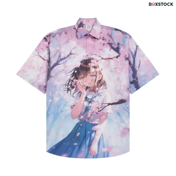 Vetements Anime Short-Sleeve Shirt 'Blue' Fall/Winter 2024